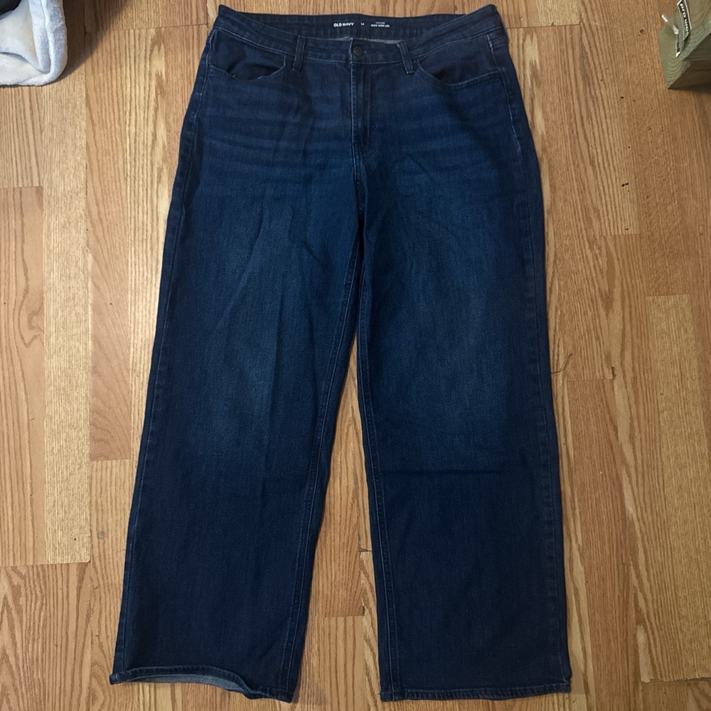Old Navy Dark Blue WOW Wide Leg Jeans